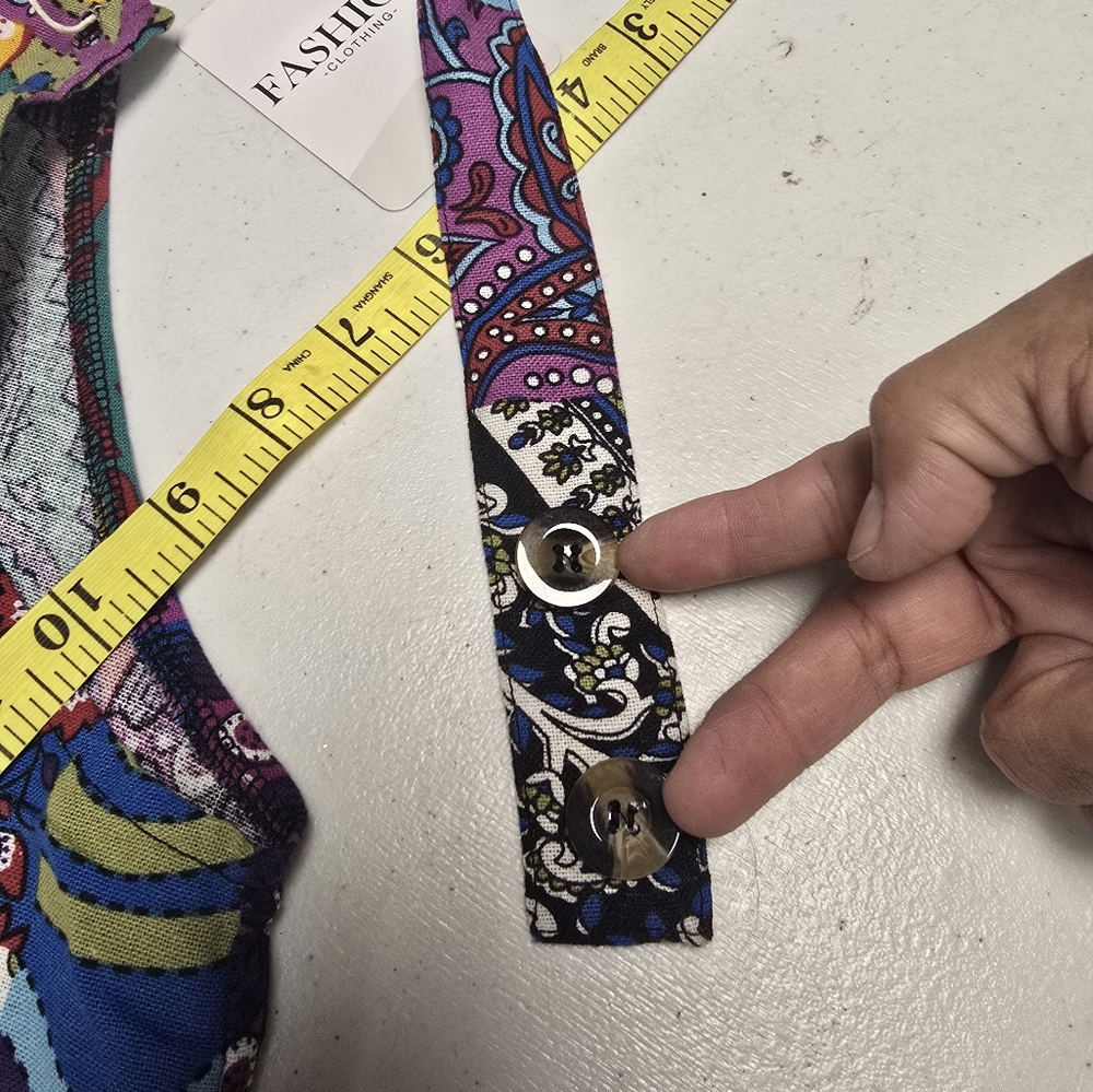 Boho Colorful Patchwork Jumpsuit - image 6